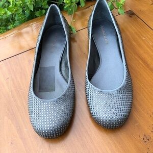 BCBG MaxAzria Glitter Flats Slip On Shoes
